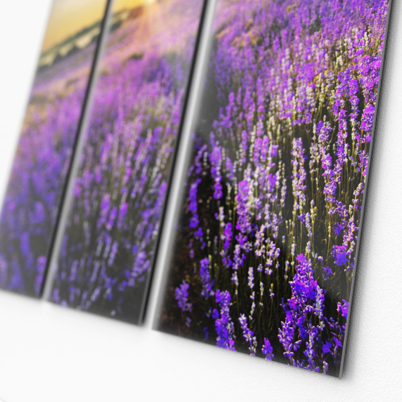 3 Piece No Frame Print on Glass