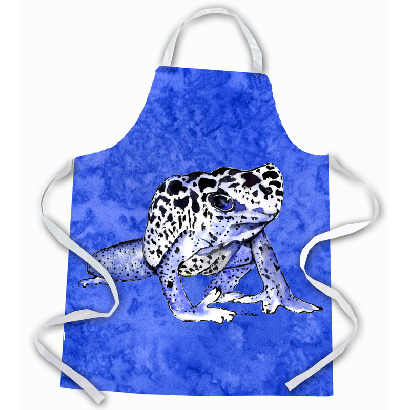 Tablier de grenouille, Bleu / Noir