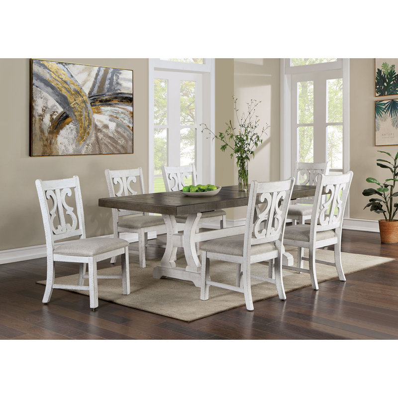 Tesha Extendable Solid Wood Base Dining Table