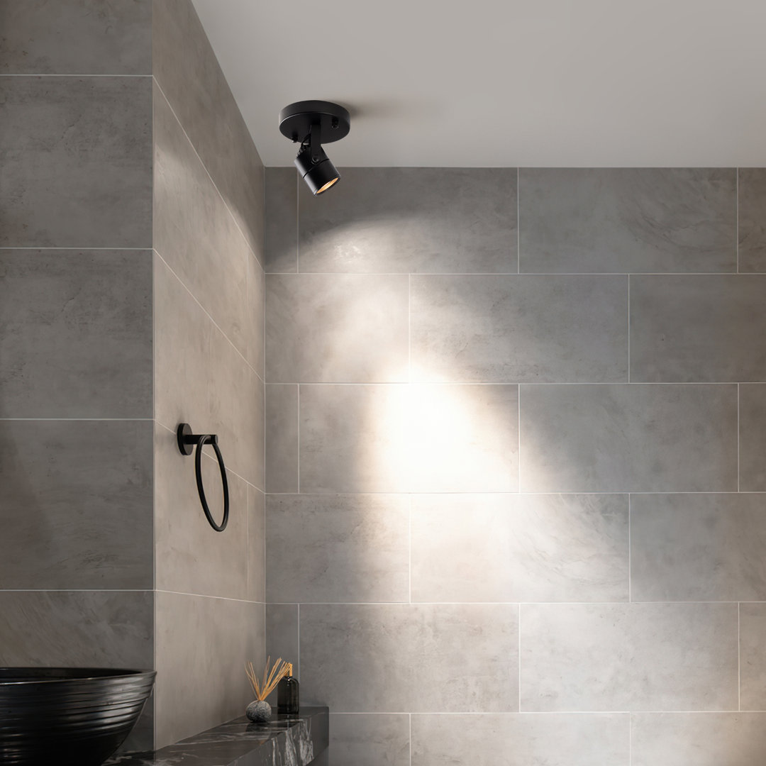 Black Ceiling Spotlight Bulb Replaceable LED Spot Lights 8W GU10 Bulb 3000K 90 CRI 38° Beam Angle (Set of 3) wohoda