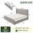 Corduroy Upholstered Platform Bed With Drawers, LED Light, Wingback Headboard, And Footboard, No Box Spring Needed-822344868
