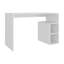 Bureau blanc avec rangement et design minimaliste blanc