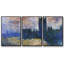 "Maisons du Parlement", reflet de la Tamise, 1900, reproduction sur toile 3 pièces-400092039-400092033