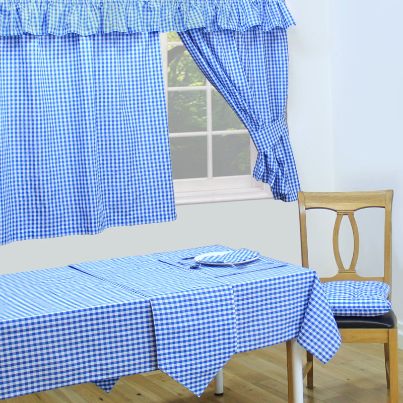 Gingham Bluebell Napkins, Bluebell