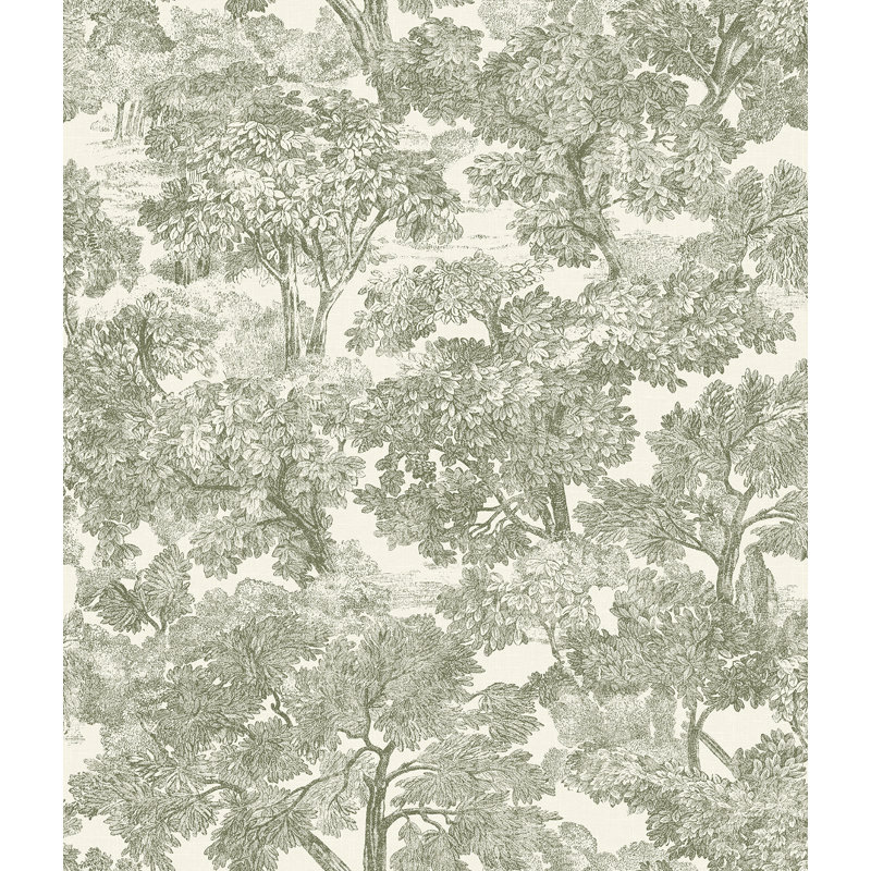 Papier peint Spinney Toile, Vert