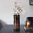 Modern Glass Vase with Textured Ribbed Detail and Cylindrical Silhouette, Sleek Decorative Design for a Stylish Contemporary Look-225733481