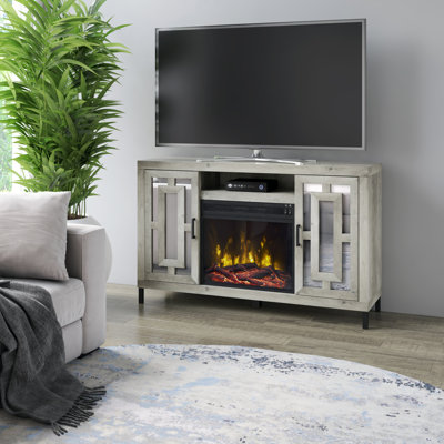 Amabel TV Stand for TVs up to 60" with Fireplace Included