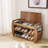 6 Pair Shoe Storage Bench Entryway Bench 