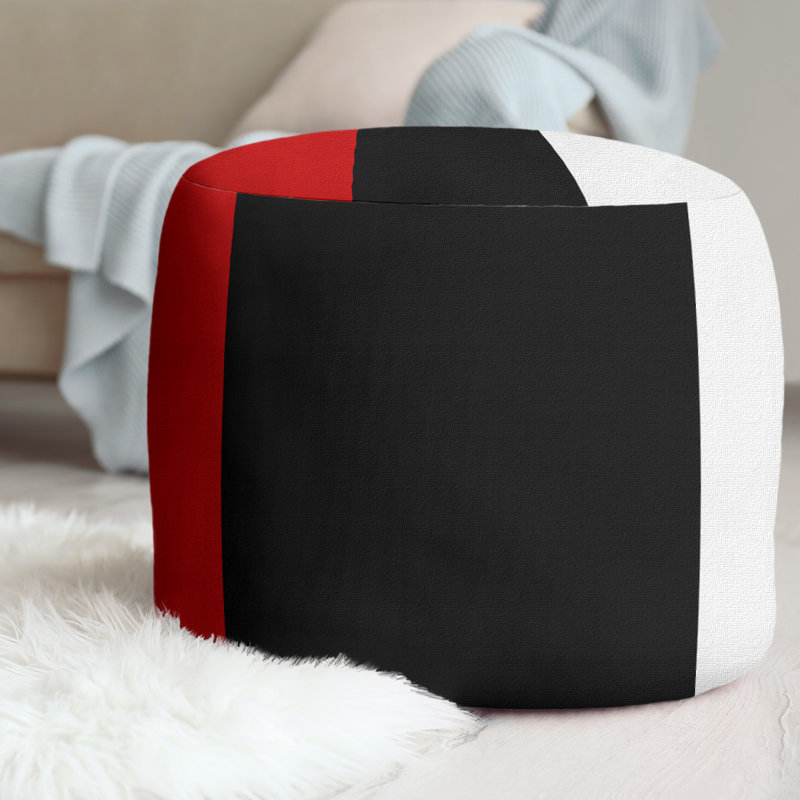 Repose-pieds 20,5 po, Rouge / Noir / Blanc