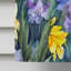 Jonquilles dans un drapeau de maison aquarelle