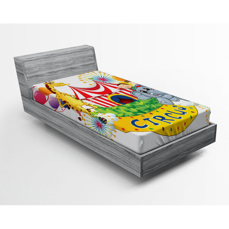 Circus Microfiber Fitted Sheet, Twin XL Fitted Sheet