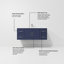 Ensemble de meuble-lavabo simple mural 48 po Geneva-87286040-91877644
