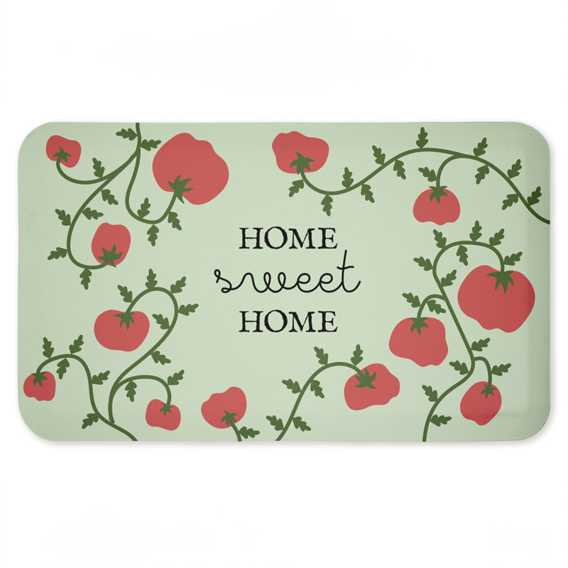 Tapis de sol anti-fatigue Sweet Home Tomatoes on Green, Sweet Home Tomatoes On Green