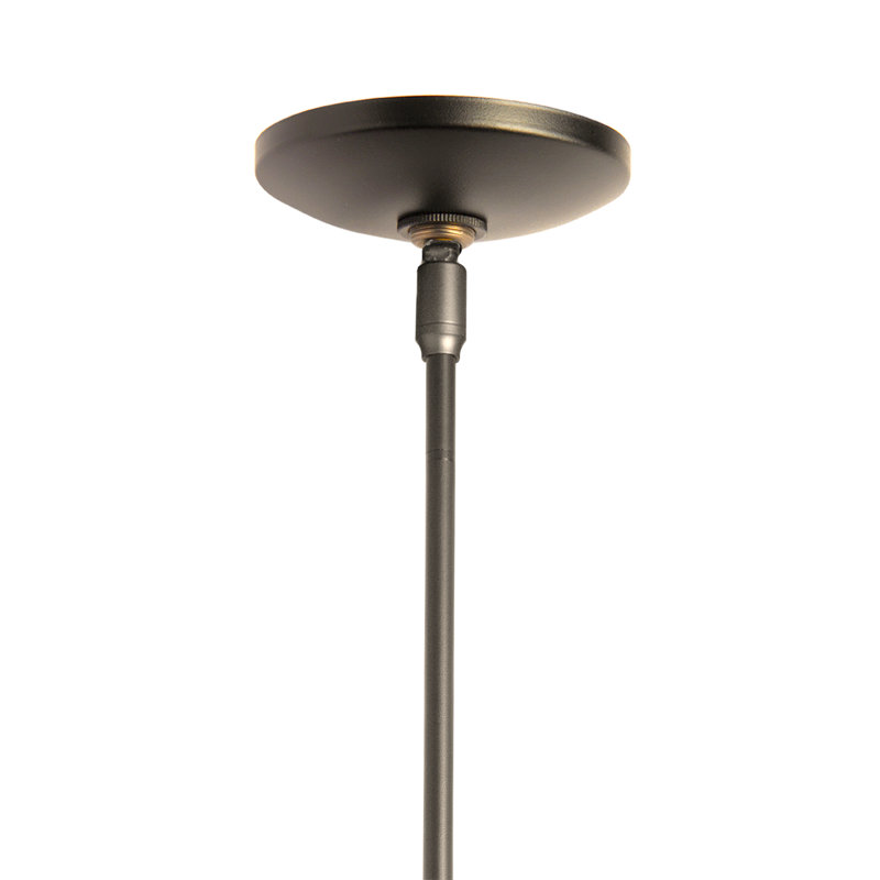 Cuff 1 - Light Single Globe Pendant, Medium, Dark Smoke