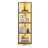 5-Tier Corner Bookcase with LED Lights-1296268512