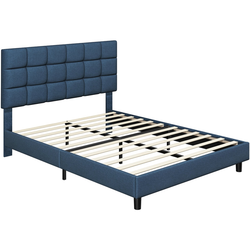 Wade Logan® Upholstered Bed & Reviews | Wayfair