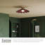 Furrow 16-in Red Semi-Flush Mount-1169661777-1169661782