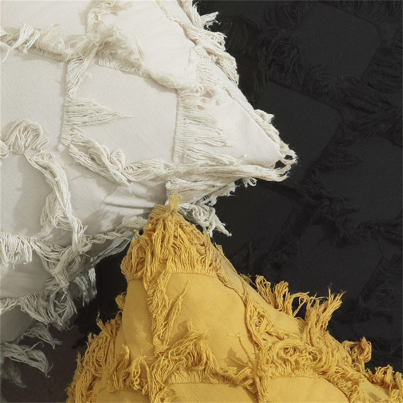 Ladoga Yellow Square Cushion Cover