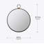 Miroir rond en fer