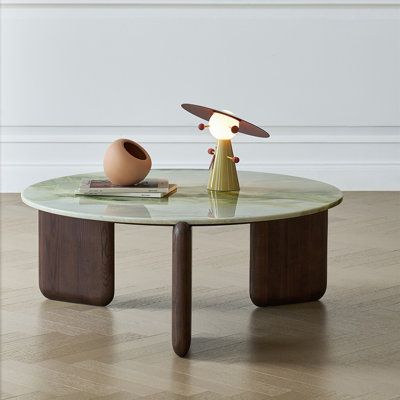 Retro Green Marble Coffee Table