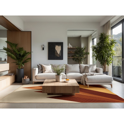 Tapis oriental doux et moelleux d'inspiration mondiale Eiler - brun clair