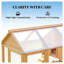 Paquet de 10 panneaux de serre transparents en polycarbonate à double paroi (47,2 po x 23,6 po) pour structures de jardin
