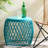 Iron Side Table With - Matte Teal Finish, Lightweight Patio, 19.43"d X 19.43"w 17.45"h, 20lb Weight Capacity Patio Design, Lightweight, Tolerance-1126625411