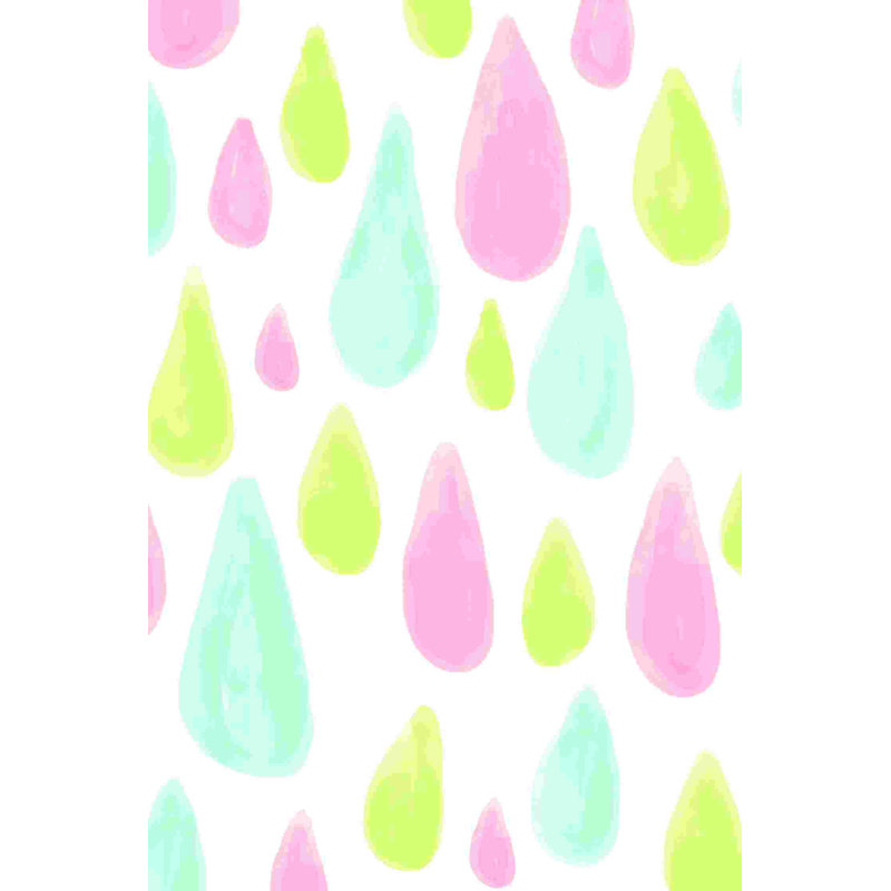 «Pastel Raindrops», impression sur toile tendue, H 18 po x l 12 po