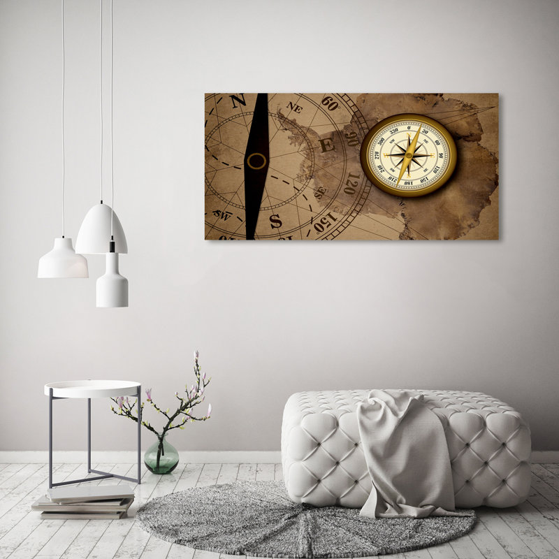 Compass - No Frame Print on Canvas