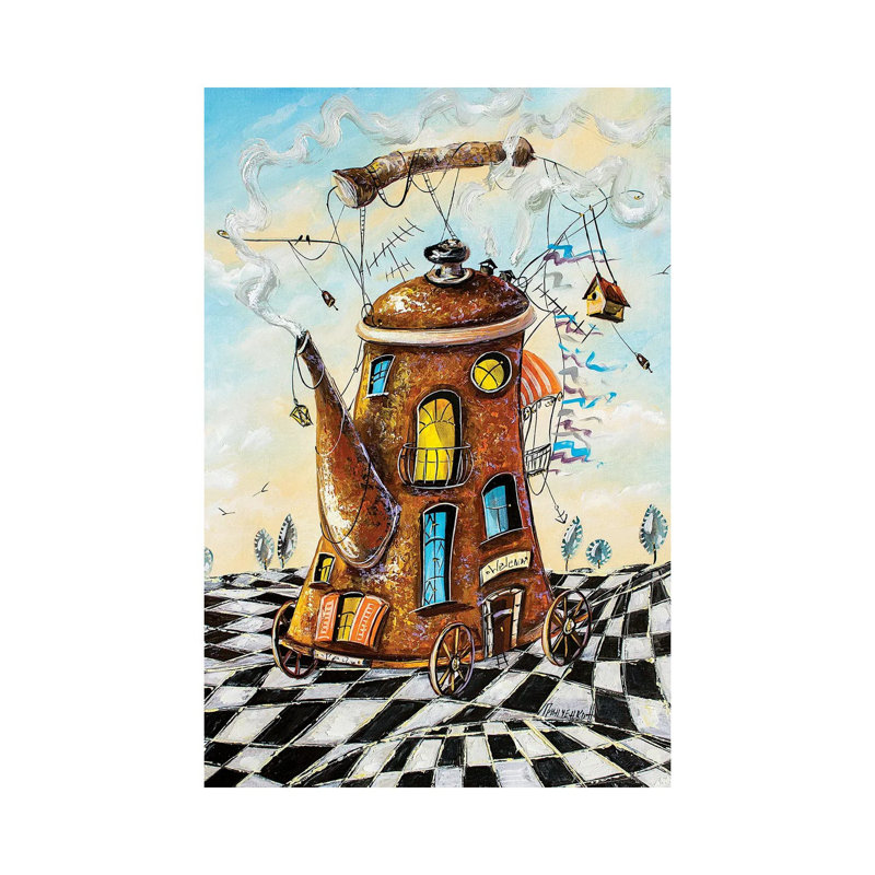 Maison de thé Traveller-NGR44, H 26 po x l 18 po x 1,5 po