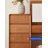 Modern Minimalist Solid Cherry Wood Makeup Table Table With Flip Mirror And Multi Drawer Chest
