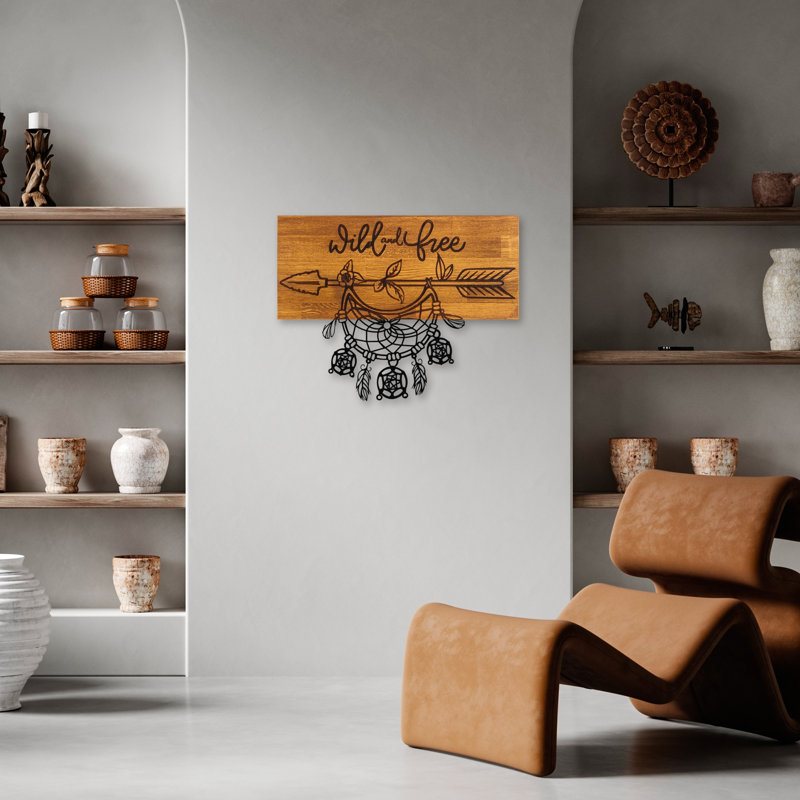Accessoire mural décoratif en bois