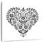 Hardie Folk Heart - noir-109229235