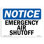 Emergency Air Shutoff Sign