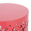 Table d'extérieur en métal corail avec cadre en fer 13,75W X 18,00H 13,82W-2071858082