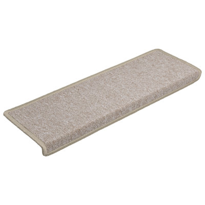 Generic Soft Stair Treads Rugs (Coffee Color) - 20x76cm Non-Slip Carpet Strips For Wooden Steps, Easy Install