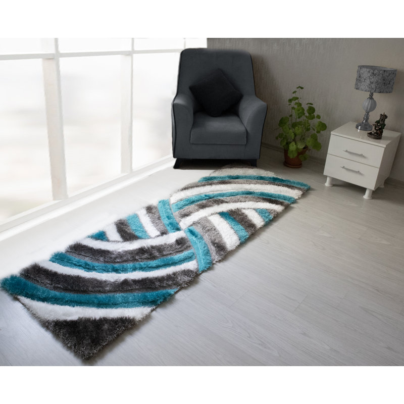 Abstract Indoor Rug, Runner 2' x 7'