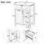 Meuble-lavabo 24 po avec lavabo en céramique, porte à fermeture douce, 2 tiroirs à fermeture douce-1027134161