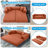 Boneless Convertible Sleeper Sofa Bed with Cylindrical Pillow, Corduroy Folding Mattress Couch, Floor Sofa Sofa-in-a-Box, No Installation & Easy to Transport, Deep Seat-433363140-418809709