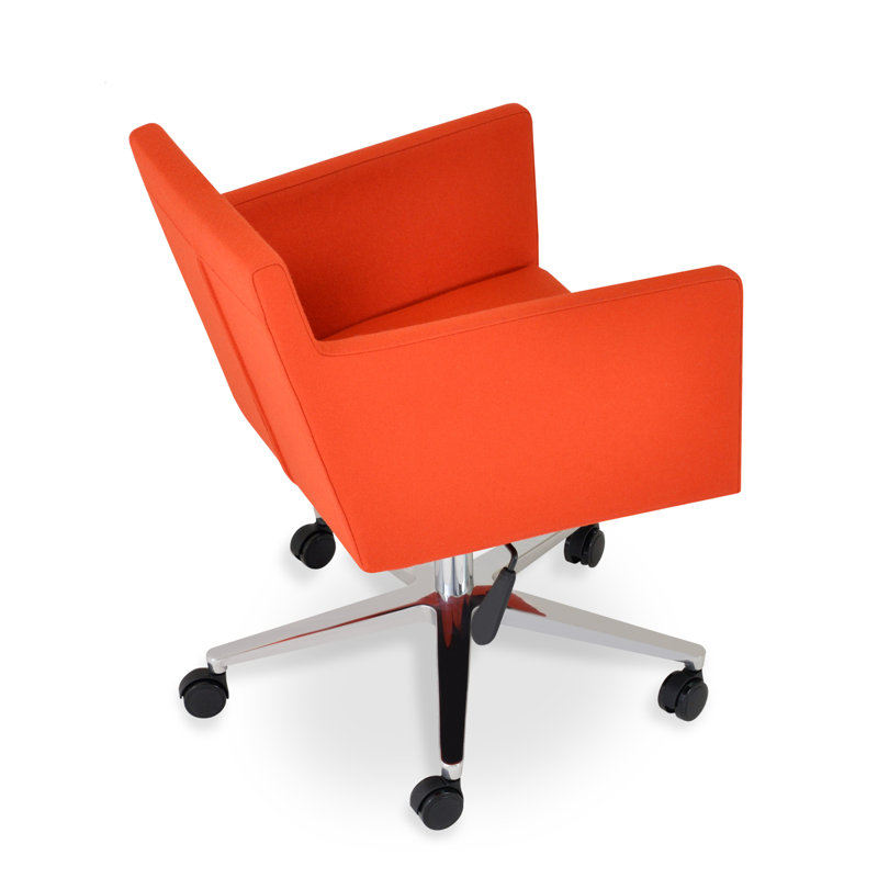 Harput Task Chair, Orange Camira Wool