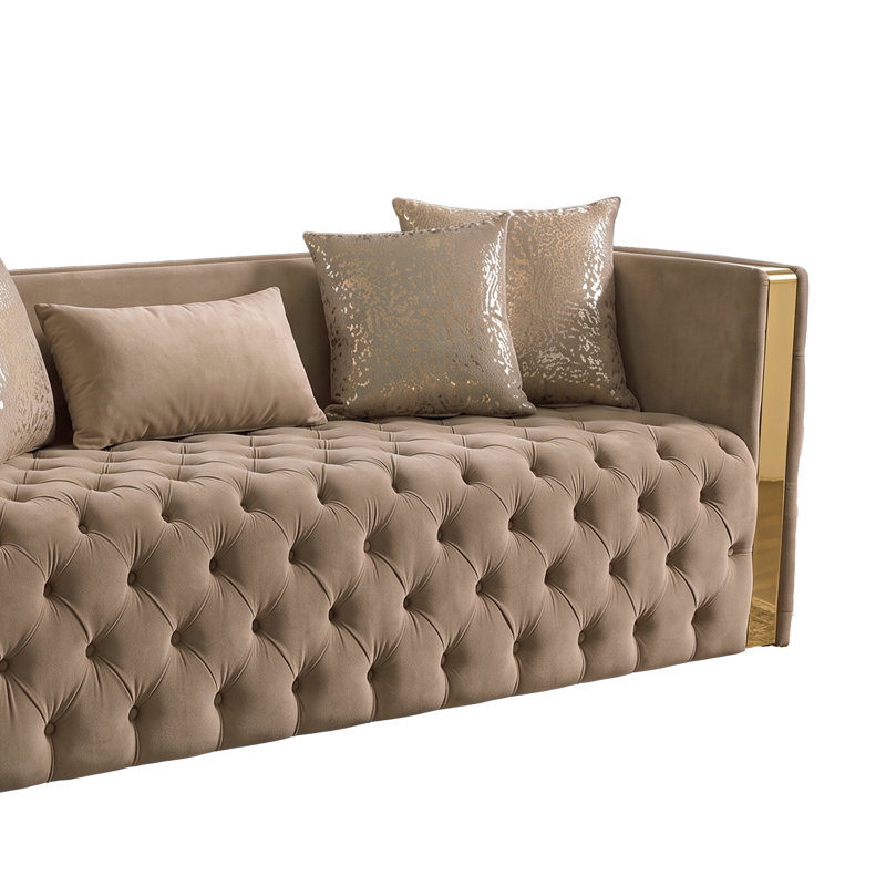 Canapé Doruk, H 30 po x l 92,91 po x P 33,86 po, Gris