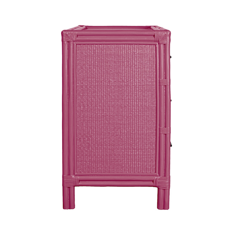 Aruba 4 - Drawer Nightstand, Hot Pink