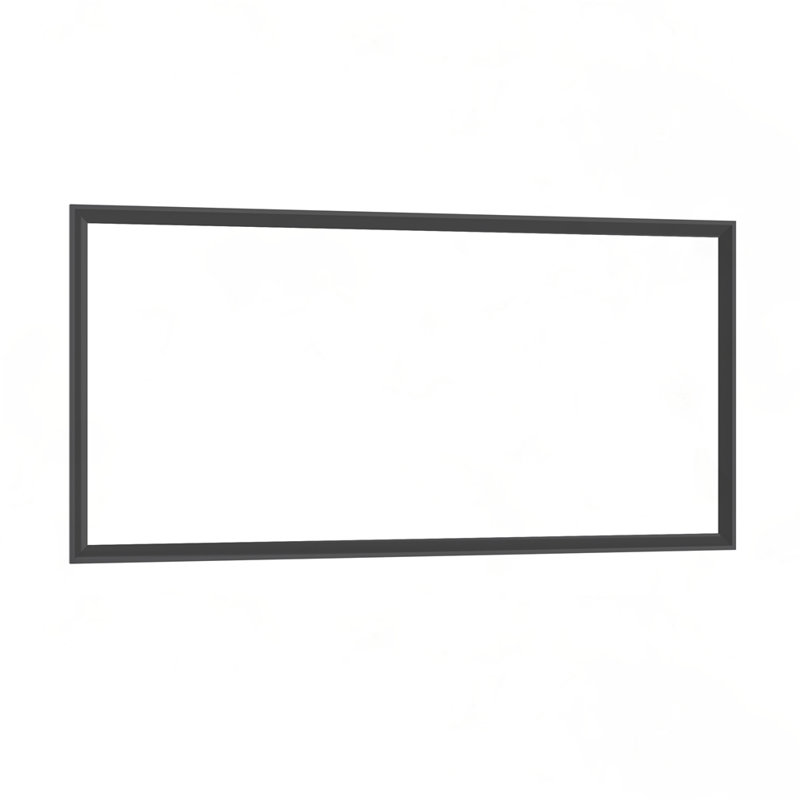 60"X30" Oversized Modern Rectangle Bathroom Mirror, 60" x 30", Black