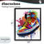 Sneaker Graffiti sur cadre flottant blanc, design par Creative Studio-1543556094-1543556088