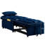 Lit 4 en 1, bleu marine. Réglable pour un ajustement personnalisé. Chaise longue. Gain de place. Tissu en velours. Structure en métal. Lit gigogne simple sans effort. Confort maximal. Revêtement convertible. Construire.-1274666280