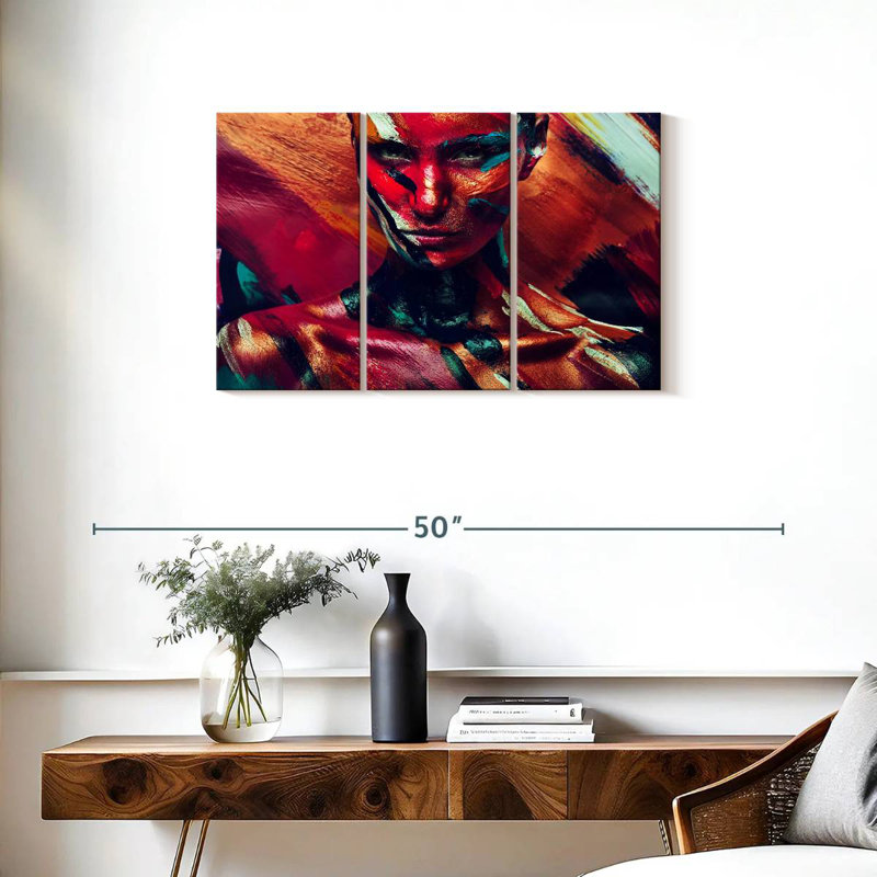 Senne Amazon Female Portrait, 20" H x 33" W