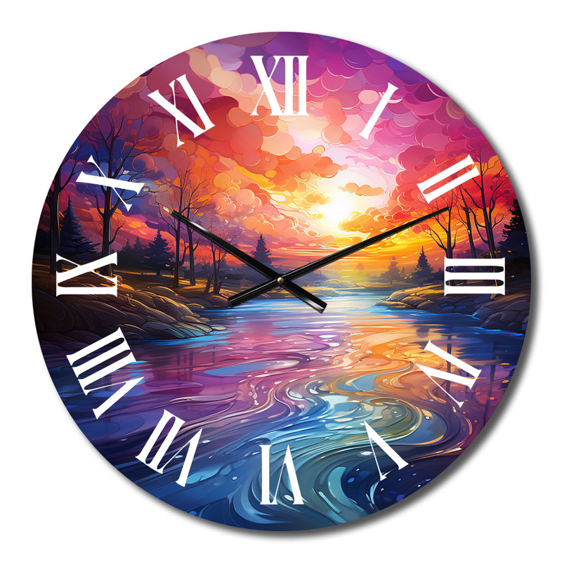 Dalery - Horloge murale abstraite, Moyenne