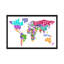 « typographie text world map vi » par michael thompsett, impression sur toile tendue-875904991-821968311-821968310