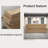 Modern Wood Grain Front Desk with Locking Drawer, Multi-Storage Options, Unique Shape – No Assembly Required, Ideal for Malls and Leisure Reception Areas