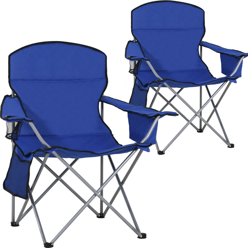Chaise de camping pliante Dallan, Bleu